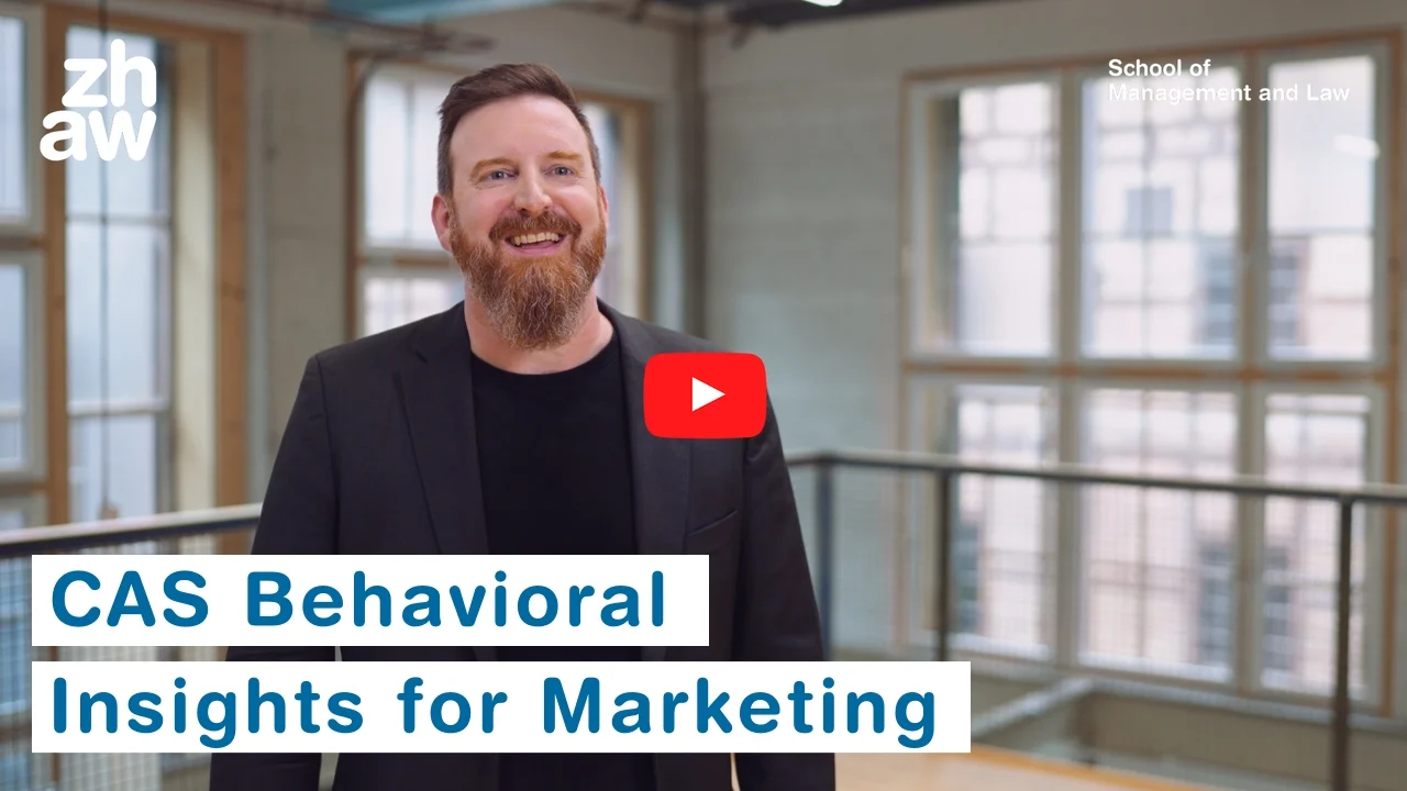 Link auf das Youtube Video das CAS Behavioral Insights for Marketing
