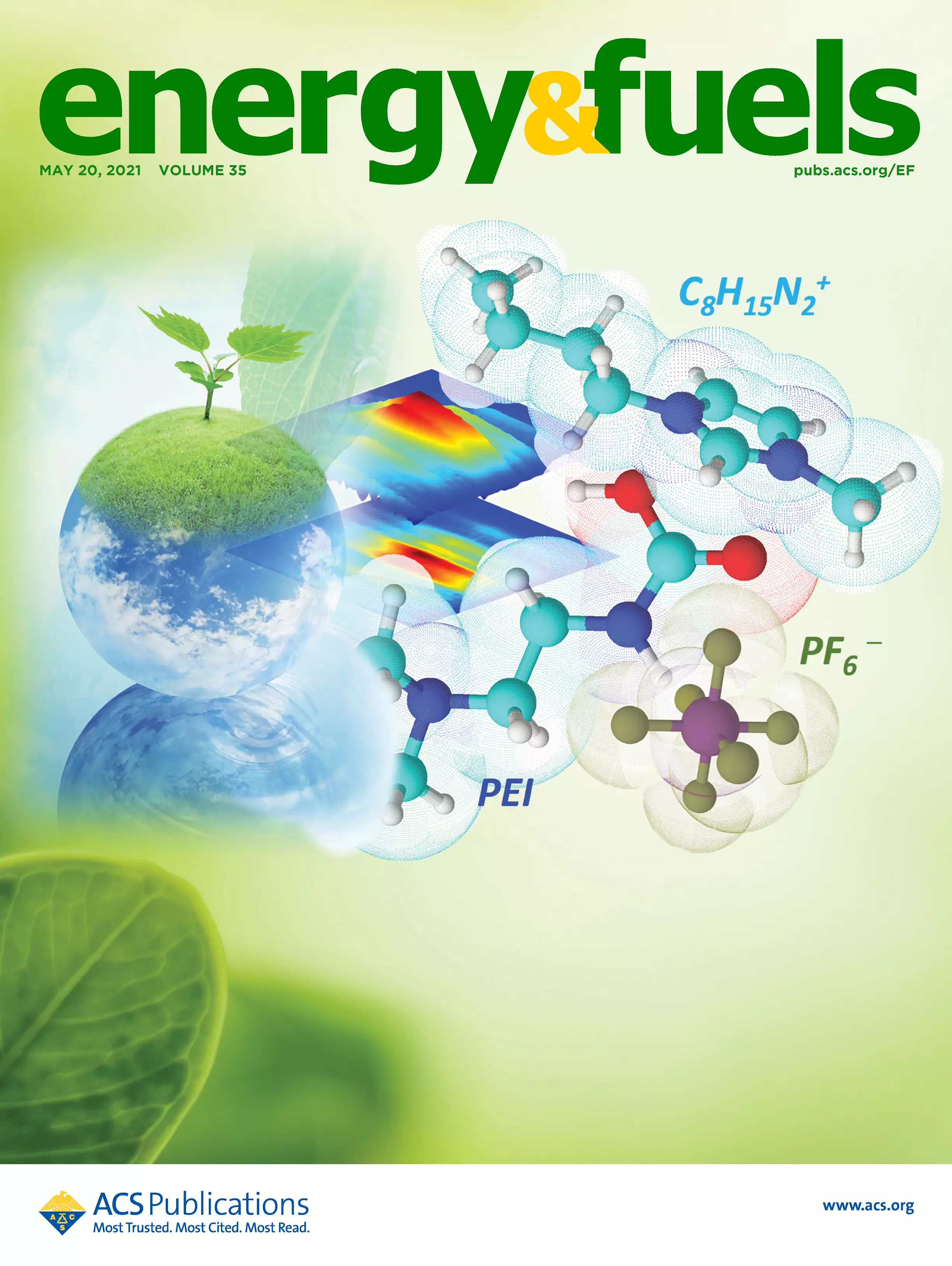 Cover of Energy & Fuels, Vol. 35, May 20, 2021, enlarged view