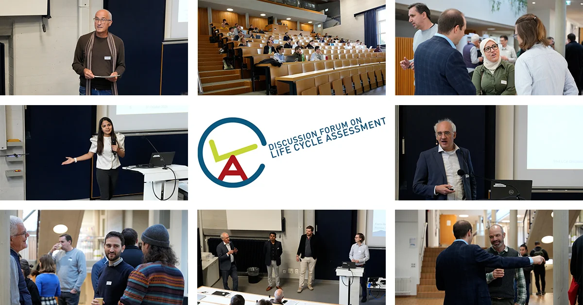 Fotocollage von Präsentierenden und Teilnehmer:innen des Discussion Forum