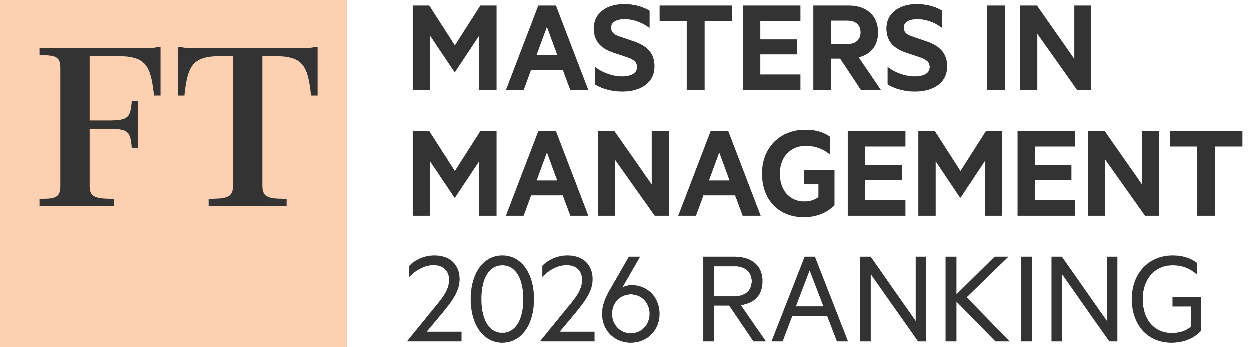 To the Financial Times Masters in Management Ranking