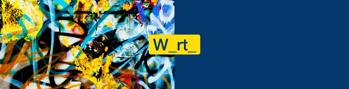 Graffiti mit Text: W_rt_
