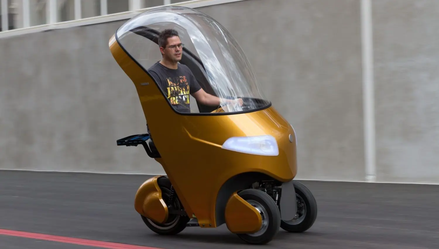 BICAR in Fahrt - mit Klick vergrösserte Ansicht