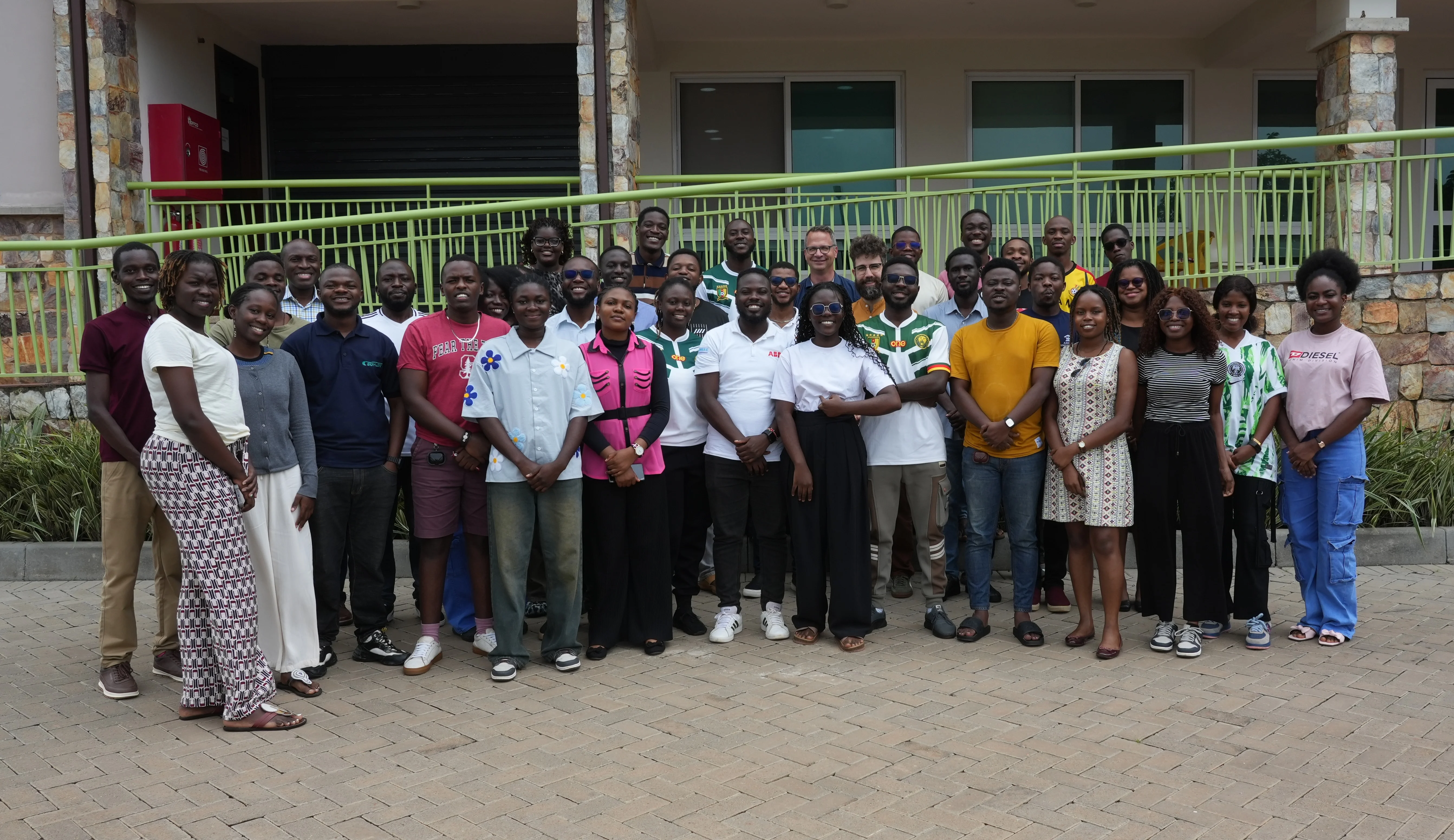 Die Gruppe der Masterstudierenden an der Ashesi University.