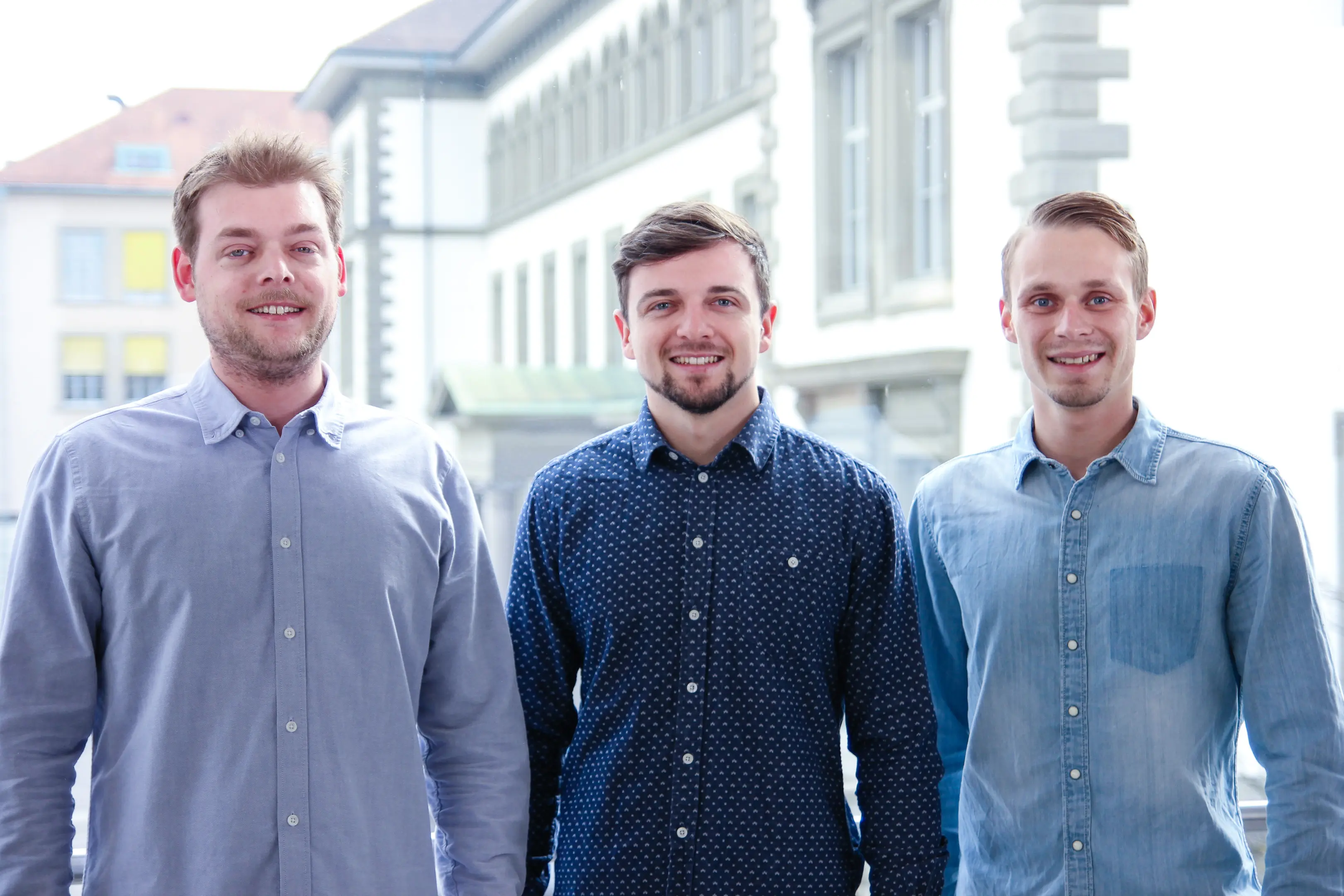 Beni Grässli, Dominik Stucki und Nino Widmer (v.l.n.r.) sind für ihre Arbeit ausgezeichnet worden.