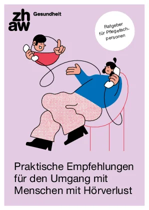 Das Coverbild der deutschen Publikation «Praktische Empfehlungen für den Umgang mit Menschen mit Hörverlust»