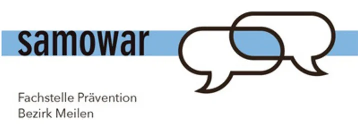 Logo: Samowar Fachstelle Prävention, Bezirk Meilen