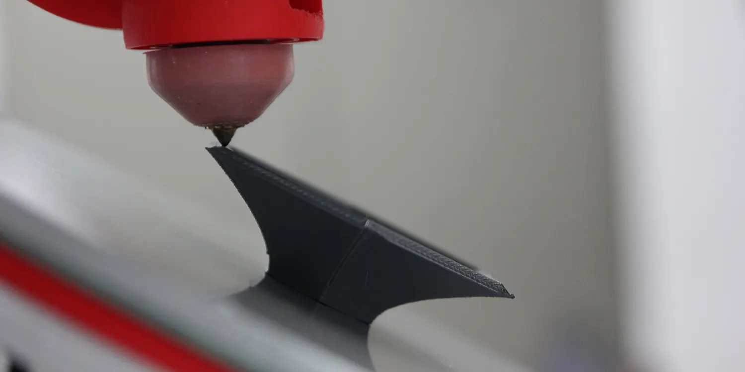 Detailansicht sechsachsiger 3D-Drucker