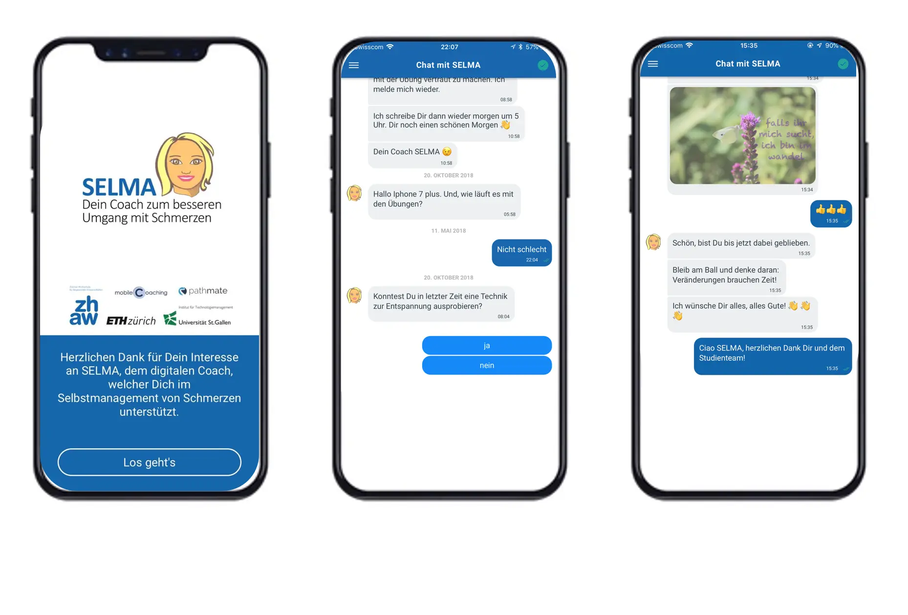 SELMA Coaching via App