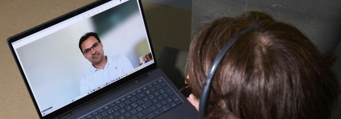Online Meeting mit Kandidaten
