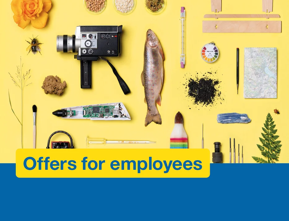 Image with text 'Offers for employees'