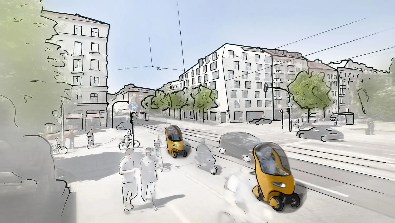 Visualisierung: BICAR im Stadtverkehr