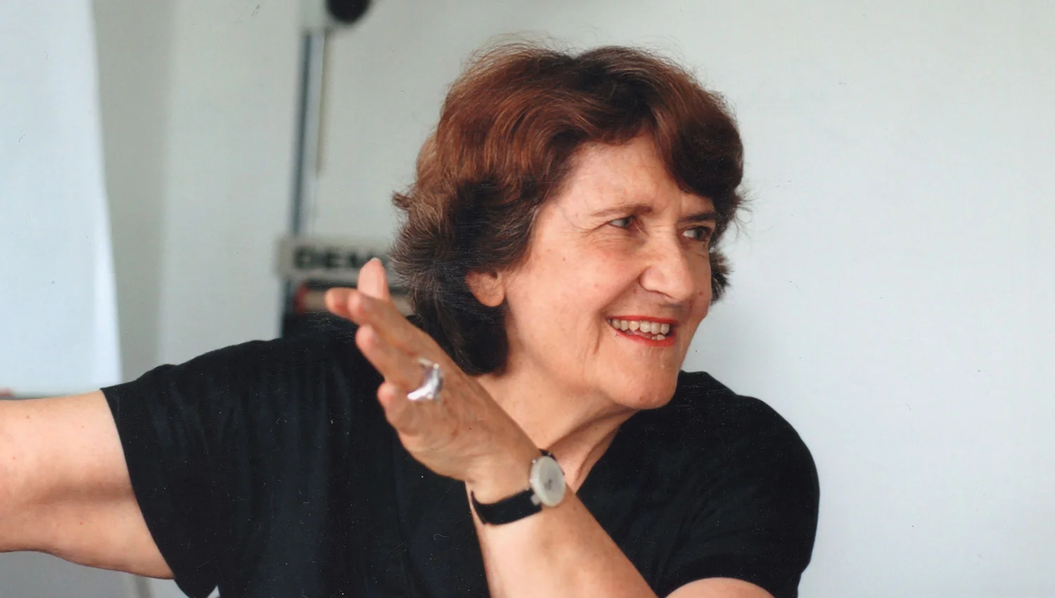 Silvia Staub-Bernasconi beim Unterrichten im Jahr 2006