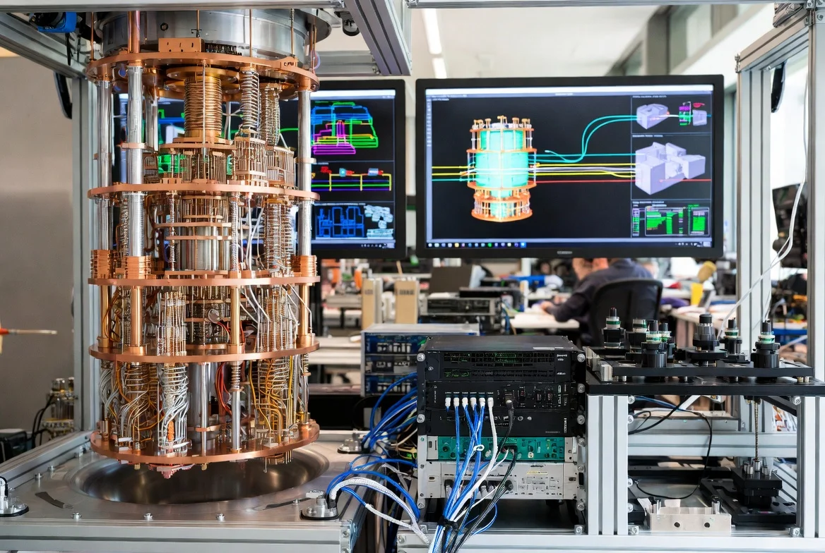 A quantum computer in a lab.