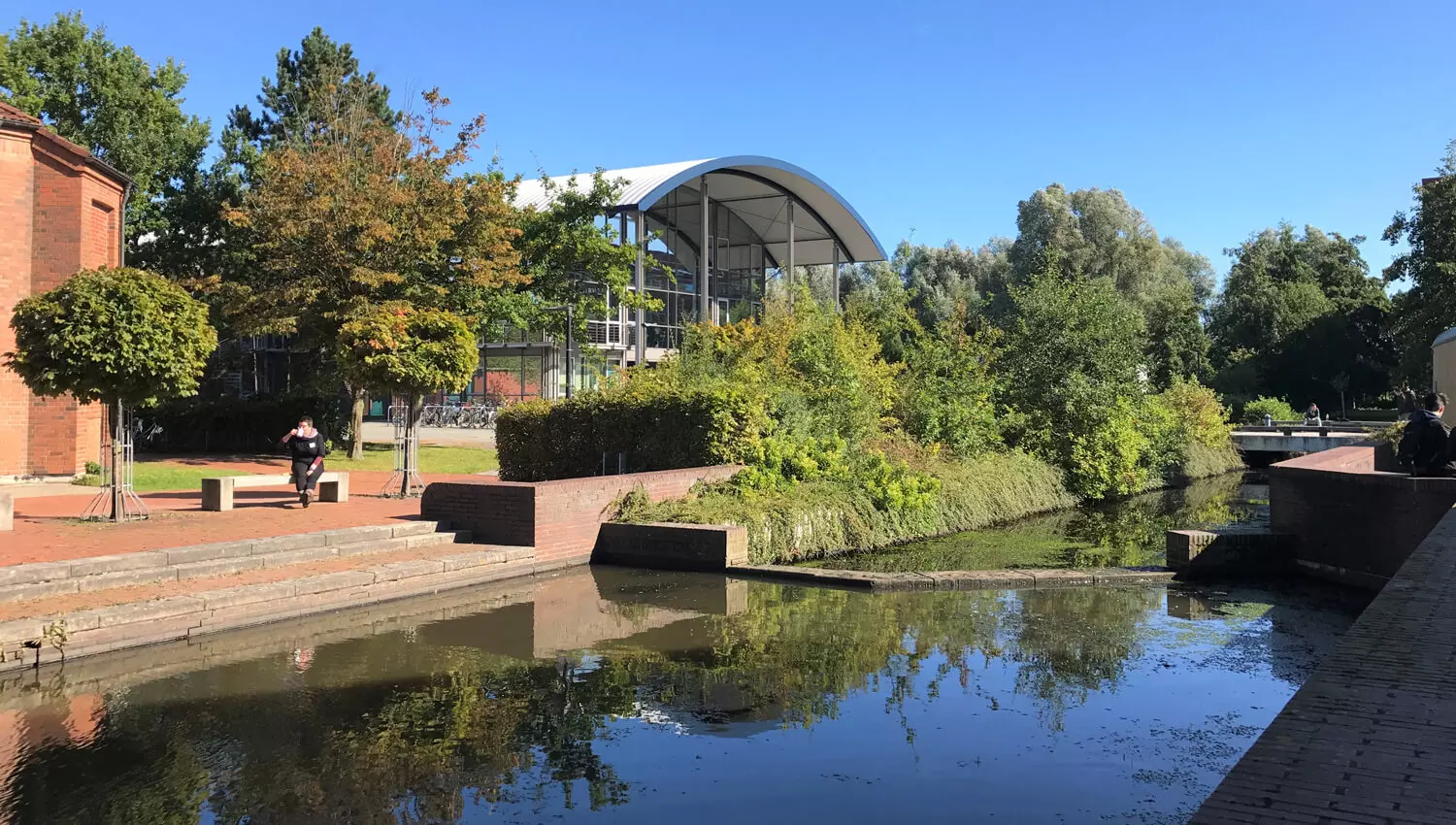 View of the campus of the university Emden/Leer