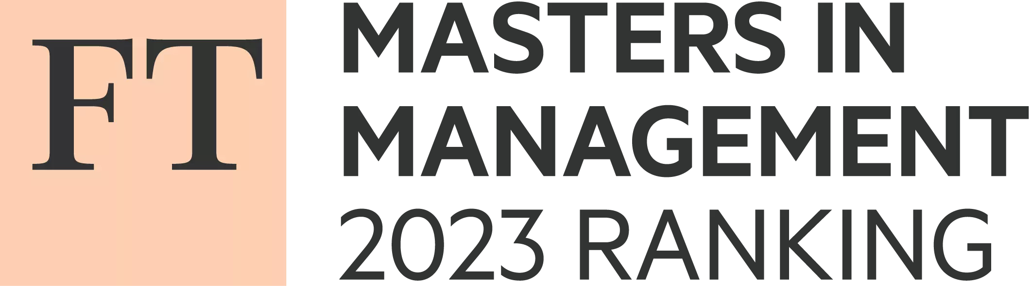 Logo FT Rankings 2023 Masters in Management
