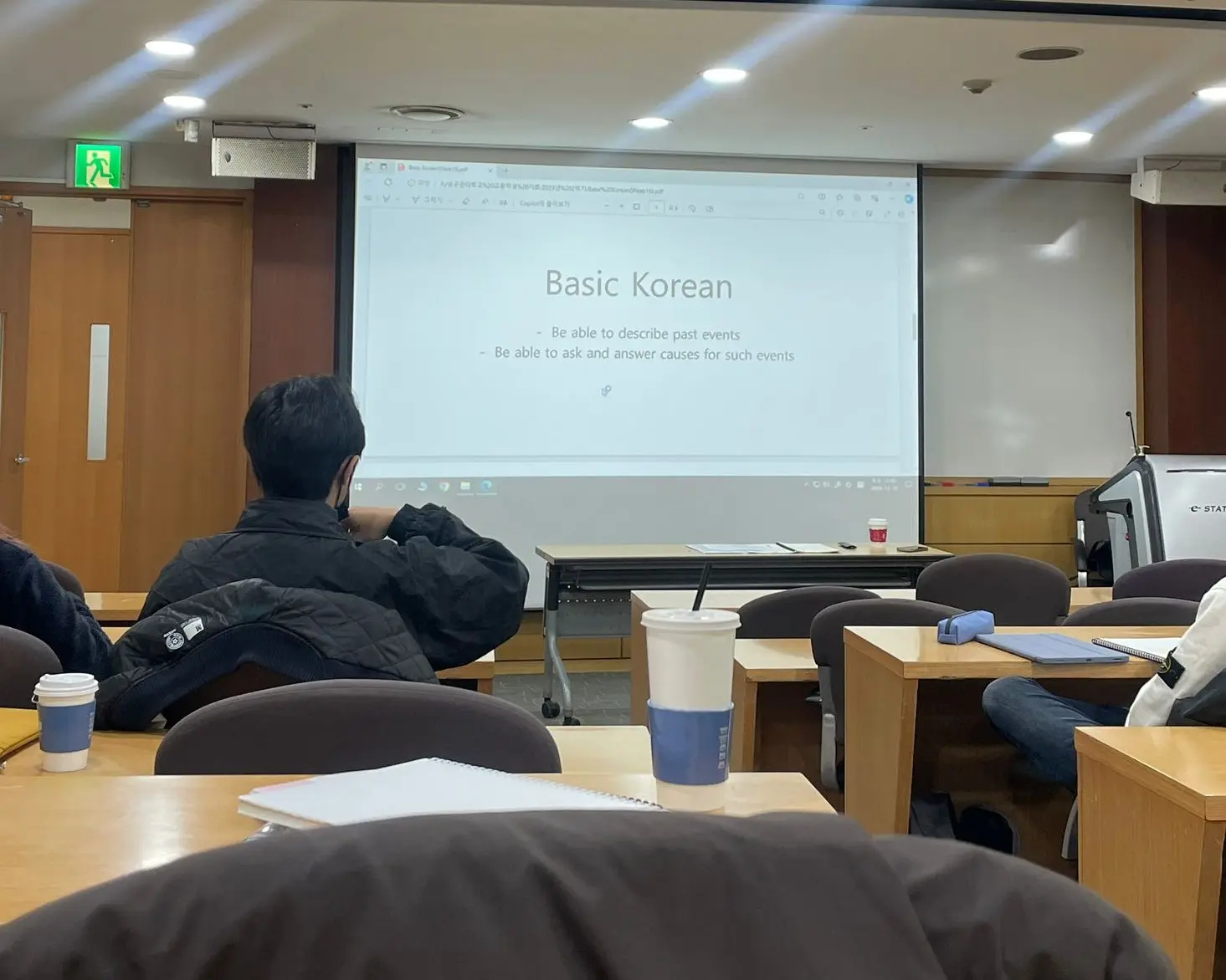 Koreanisch Kurs an der Universität (Foto: Mary Diyani John Singarajah)