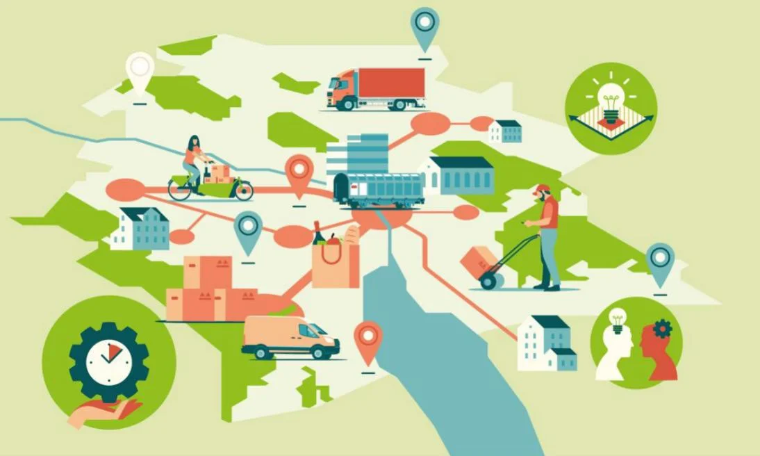 Urbane Logistik ist ein komplexes Zusammenspiel vieler Akteure. Je präziser Flotten digital beschrieben sind, desto besser lassen sich Wege planen.