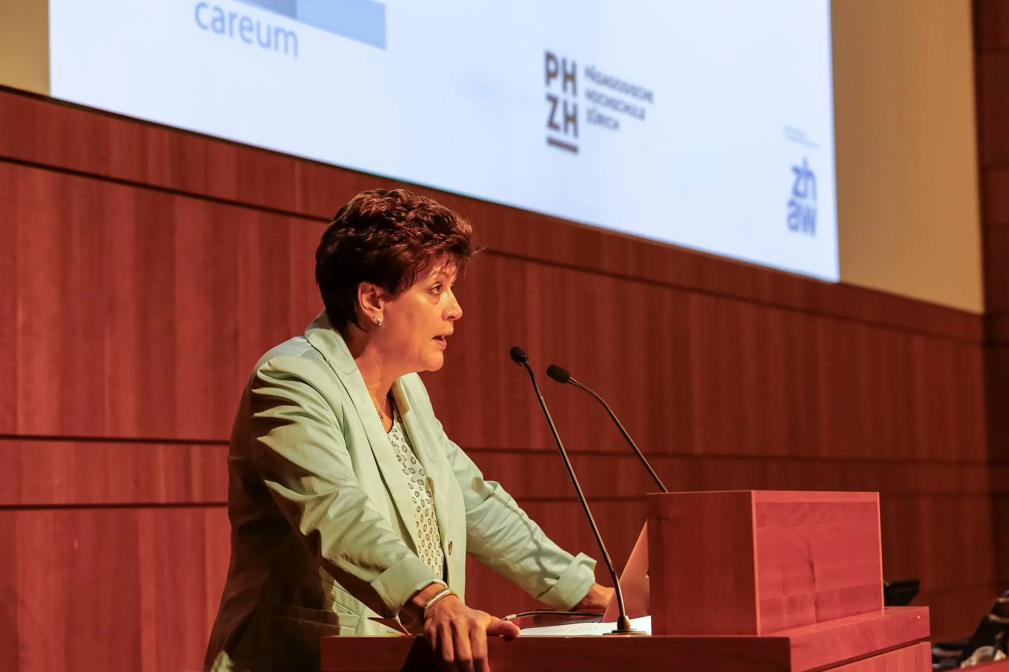 Silvia Steiner in ihrer Eröffnungsrede am PBL 2016