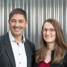 Doppelporträt mit Prof. Dr. André Fringer und Prof. Dr. Veronika Waldboth