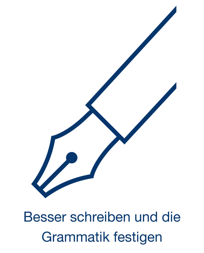 Link auf Angebot Deutschkurse mit Fokus auf Schriftlichkeit