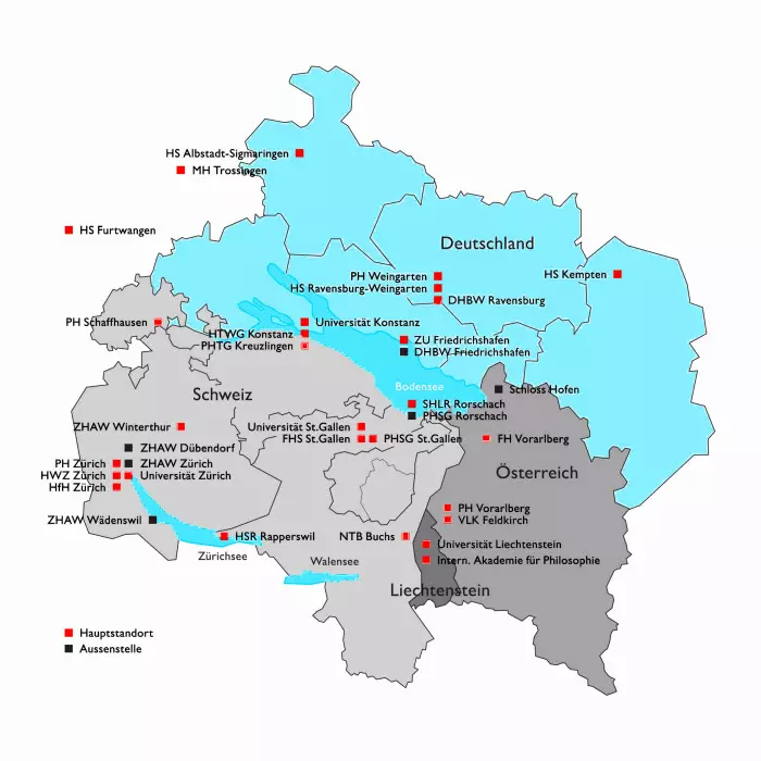 Die IBH vernetzt Universitäten und Hochschulen in der Bodenseeregion.
