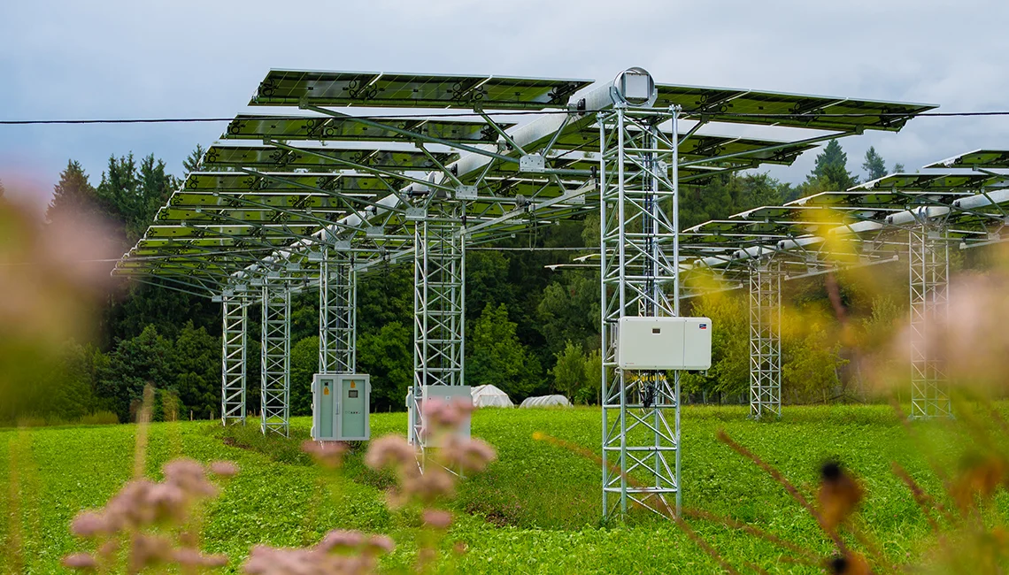 Agri-PV-Anlage auf dem Campus Grüental