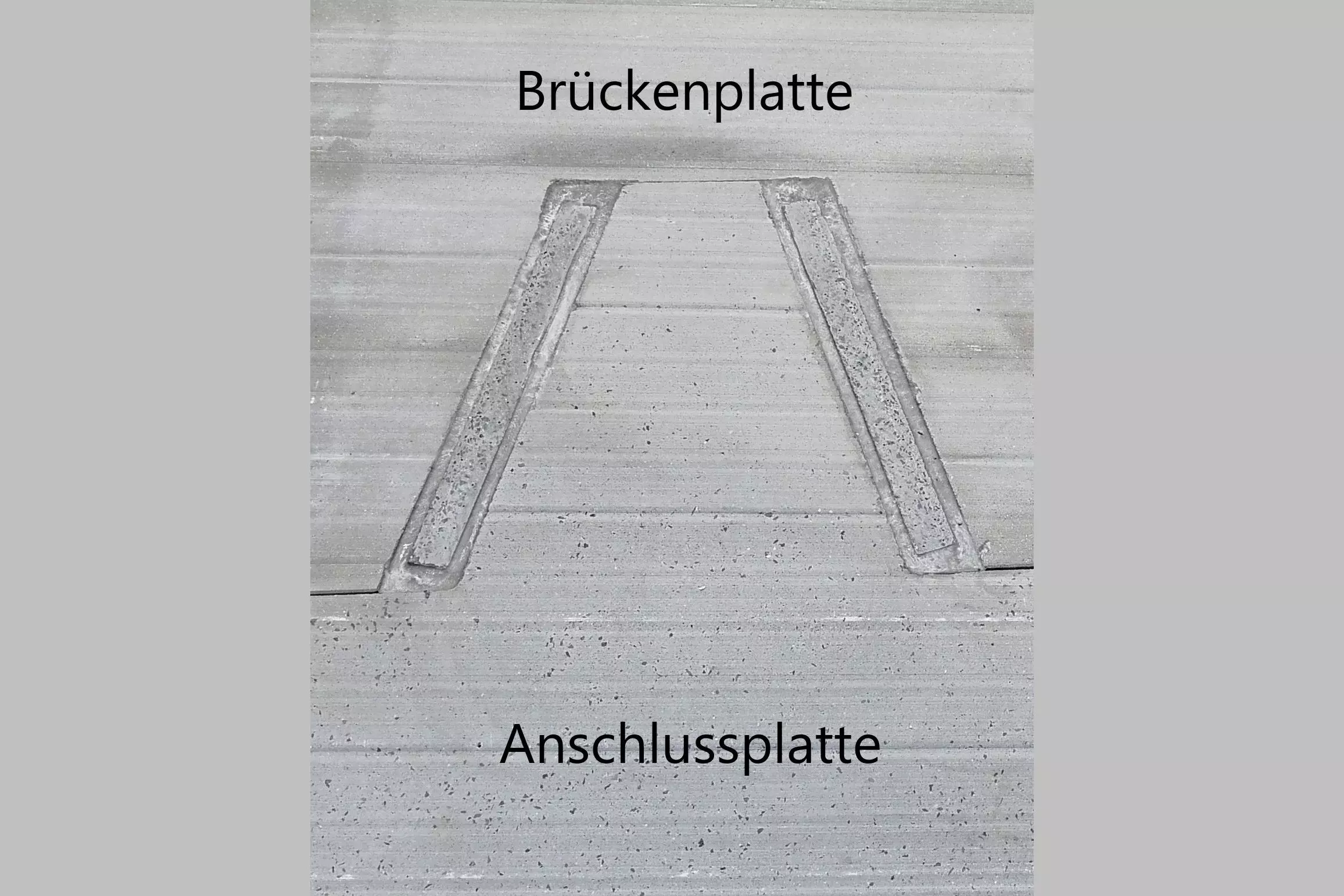 Anschlussplatten mit Verbindungsdetail