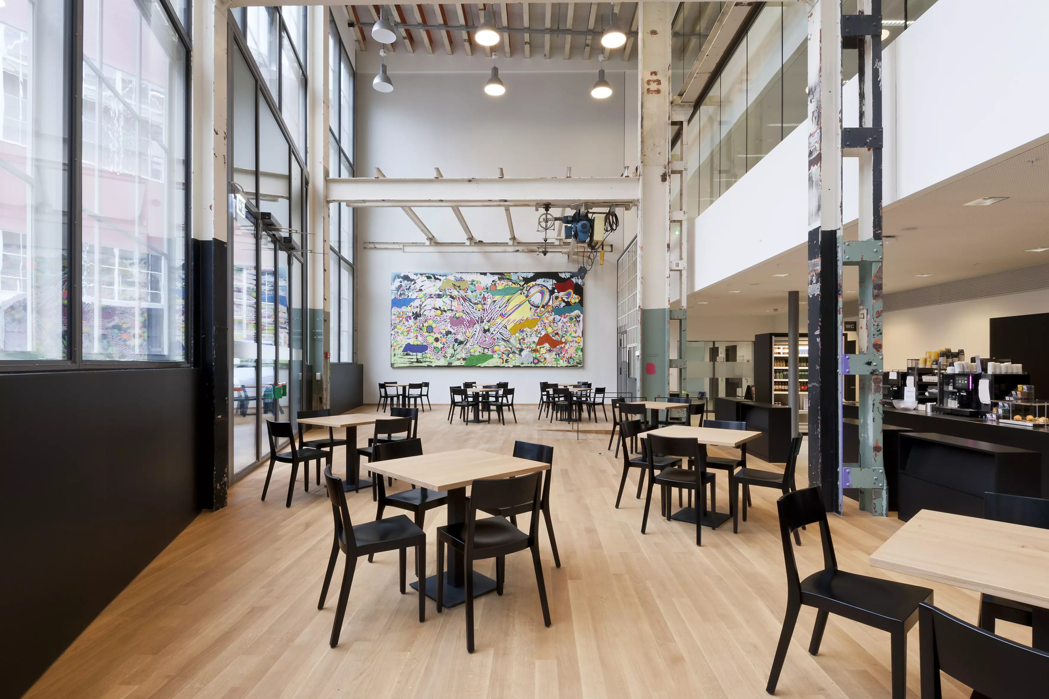 Cafeteria in the University Library Winterthur.