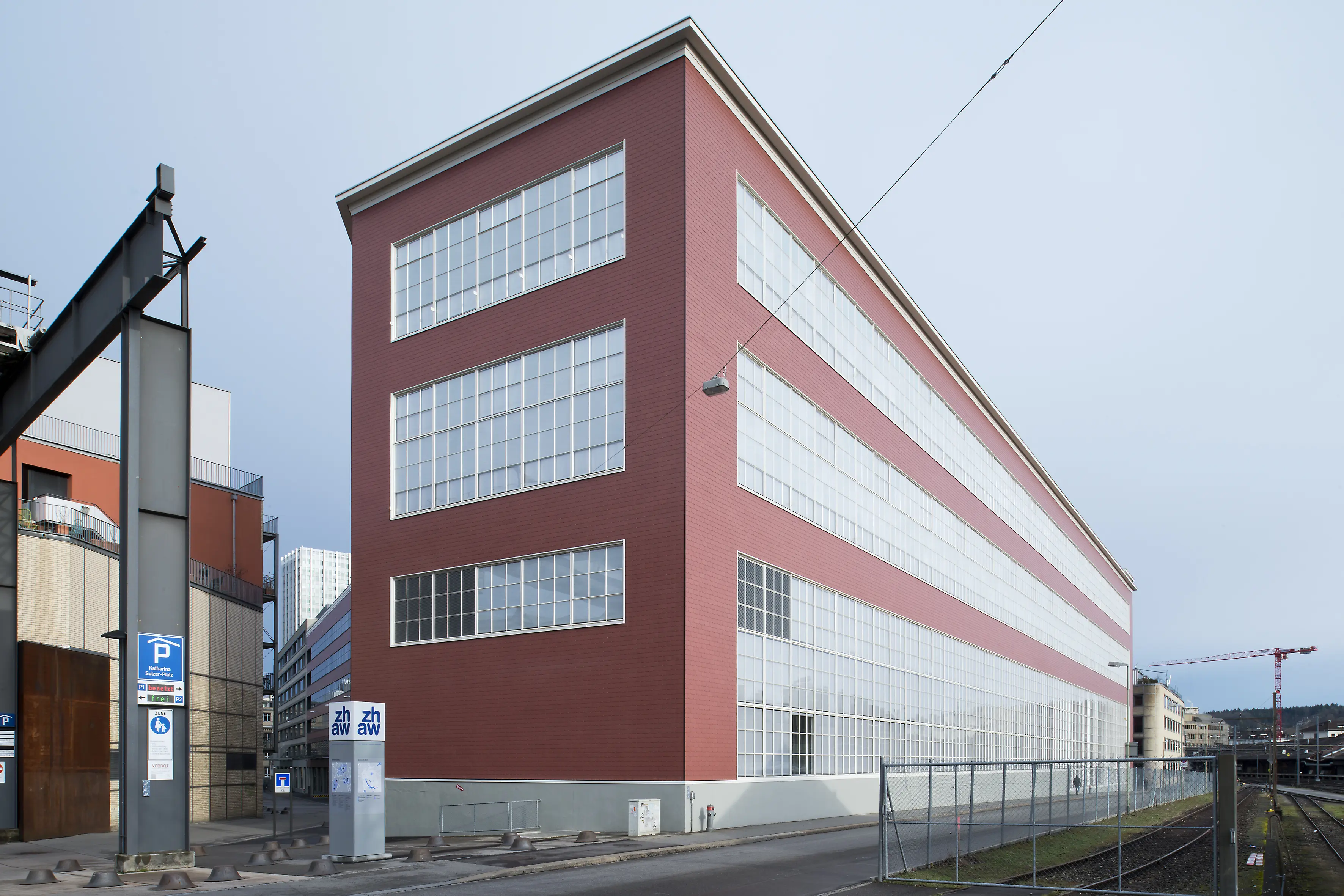 Aussenansicht Gebäude MB der HSB Winterthur