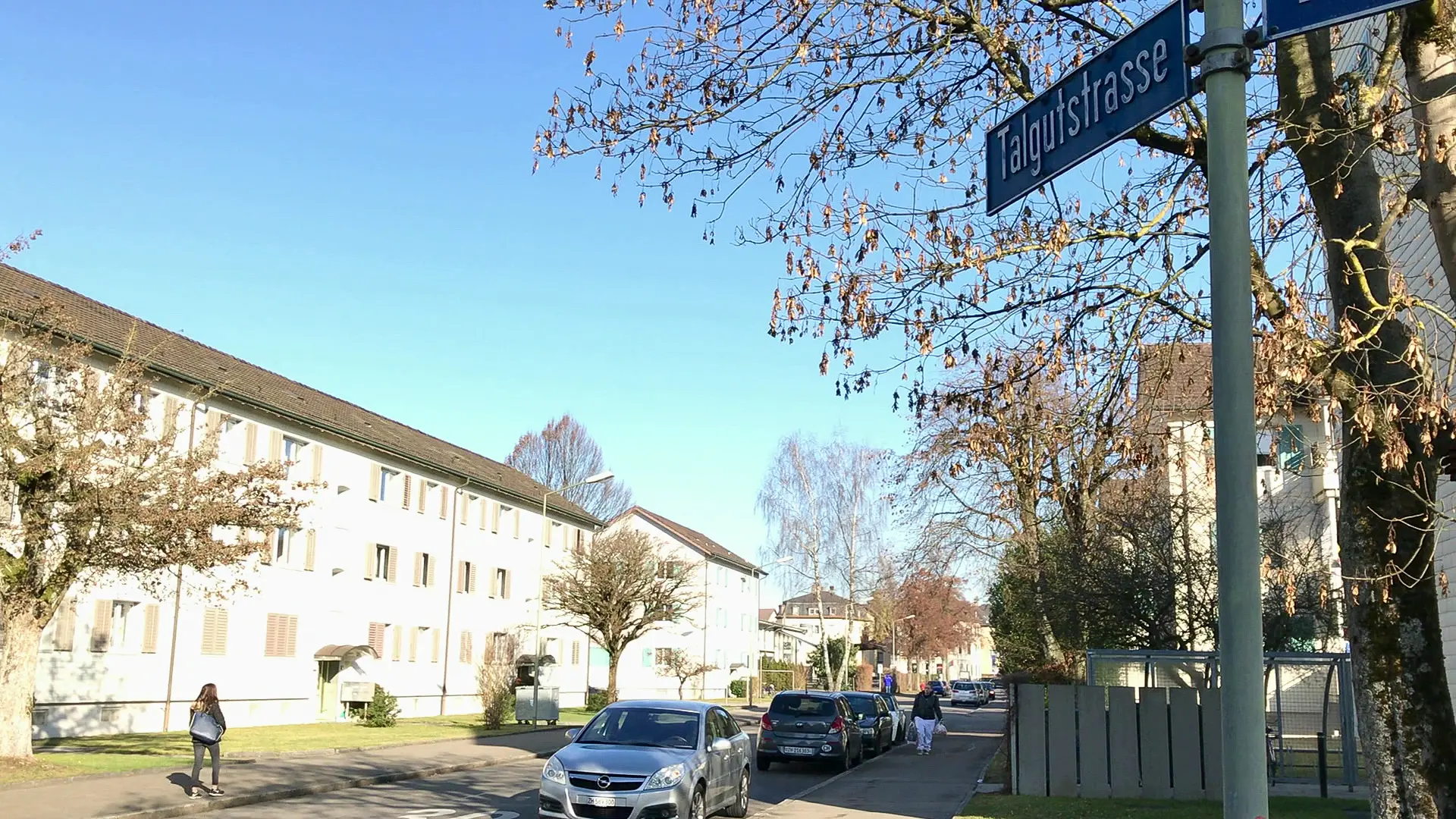 Strasse im Talgut-Quartier