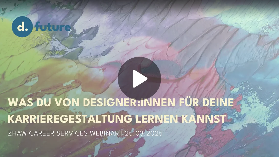 Video «Was du von Designer:innen lernen kannst» abspielen. Vor dem Laden des Videos wird ein Datenschutzhinweis angezeigt.