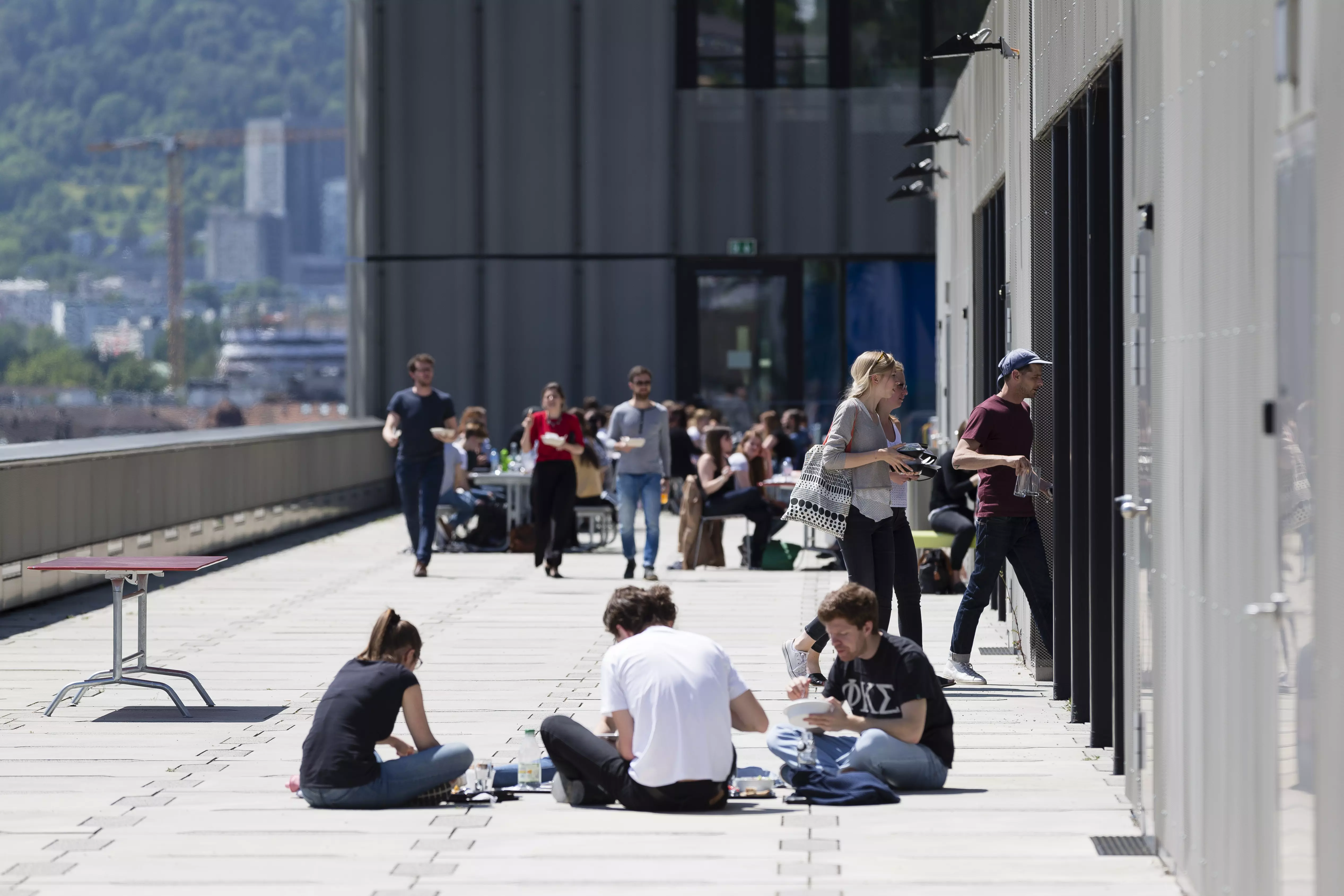 Toni-Areal Dachterrasse, Foto: Hannes Thalmann