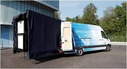 Abbildung des mobilen Solarlabors.