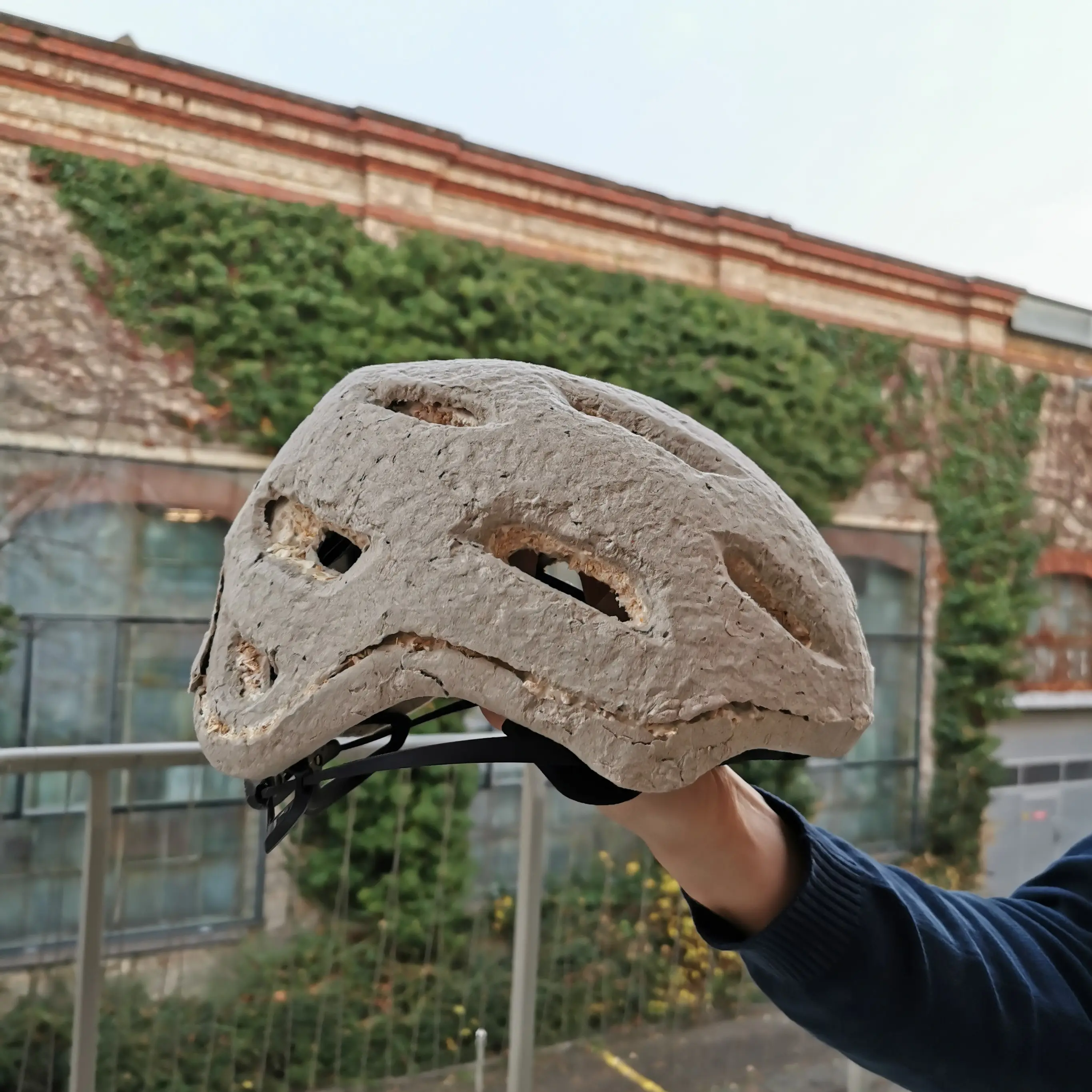 Biologisch abbaubarere Fahrradhelm