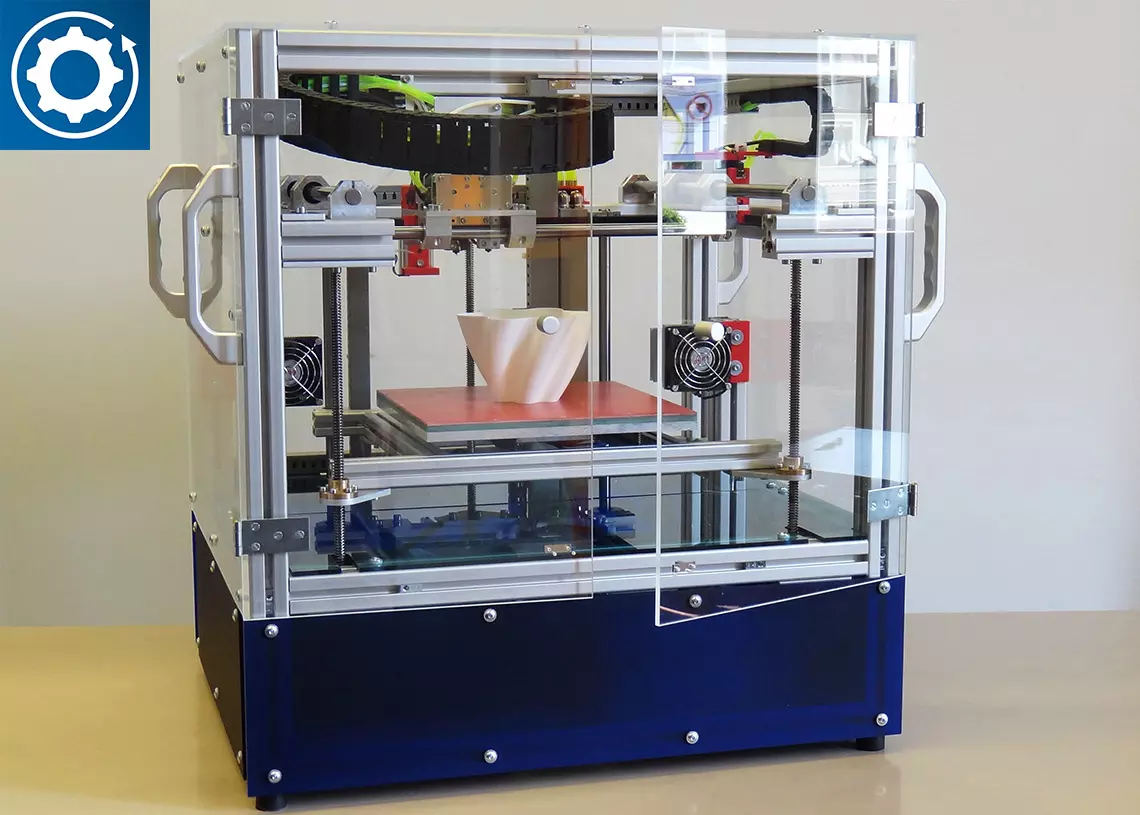 Am IMS entwickelter 3D-Drucker Am IMS entwickelter 3D-Drucker