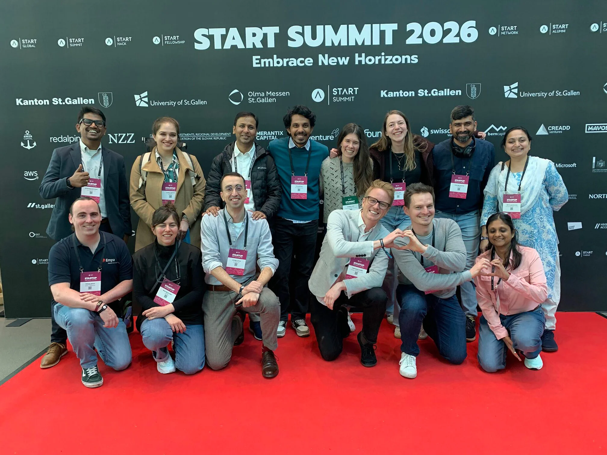 Group photo of AIT India participants showing them at START Summit in St. Gallen.