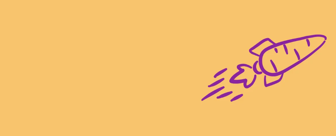 Vitamin P, fliegende Karotte (Illustration)