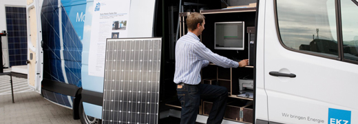 Abbildung des mobilen Solarlabors.