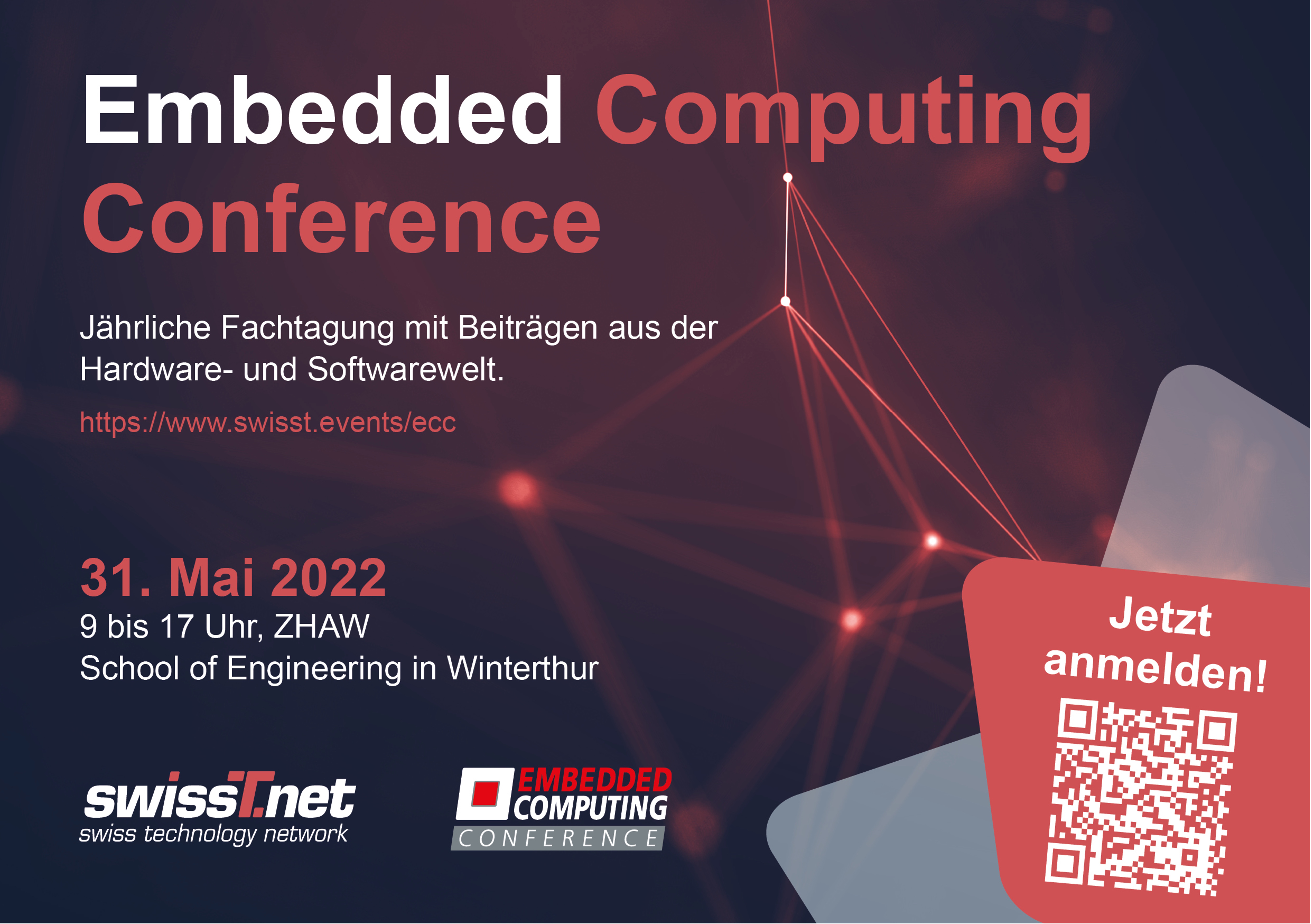 Flyer für die Embedded Computing Conference (ECC)