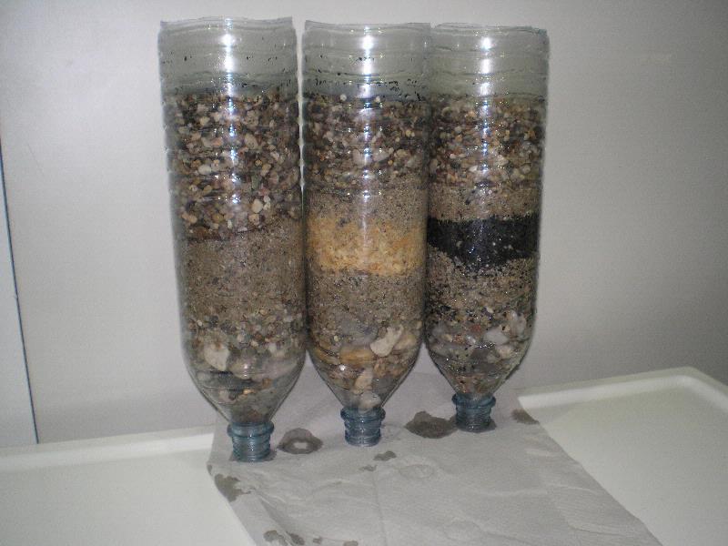 Cleaning water - soil filter