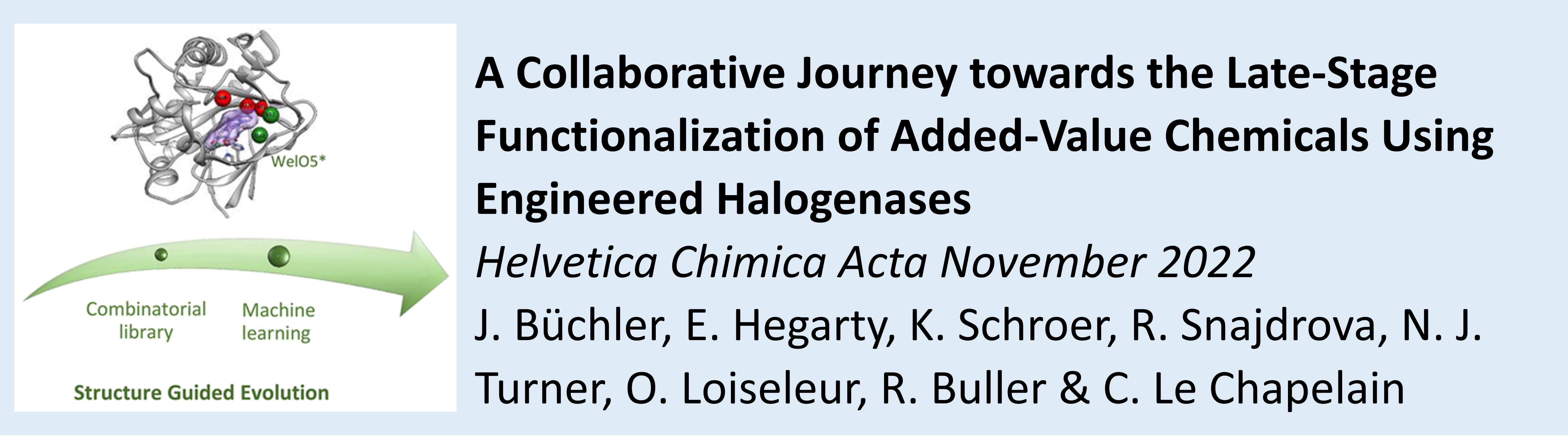 Late-Stage Functionalization of Added-Value Chemicals Using Engineered Halogenases (Article)