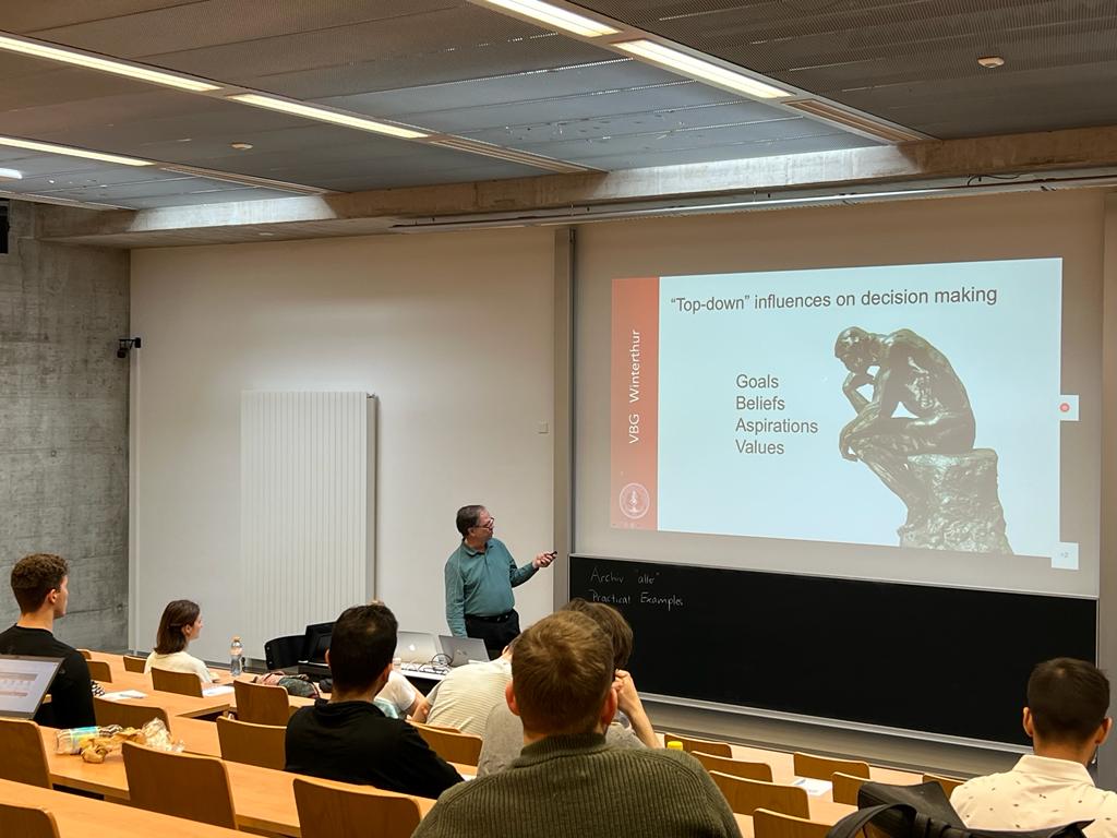 Stanford Professor Bill Newsome am CAI ZHAW Institut für Angewandte