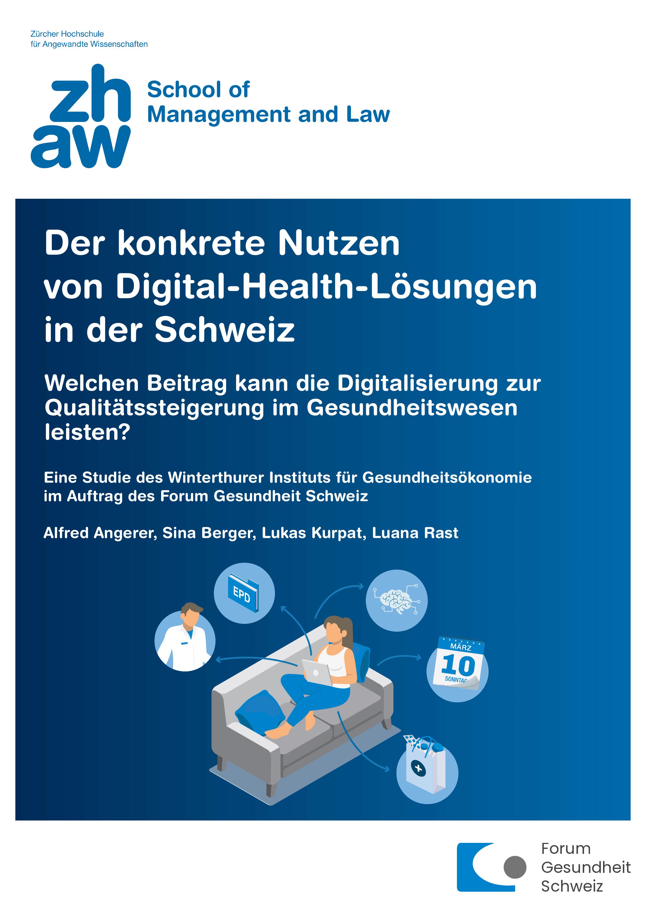 Digital Health ZHAW Winterthurer Institut für Gesundheitsökonomie WIG