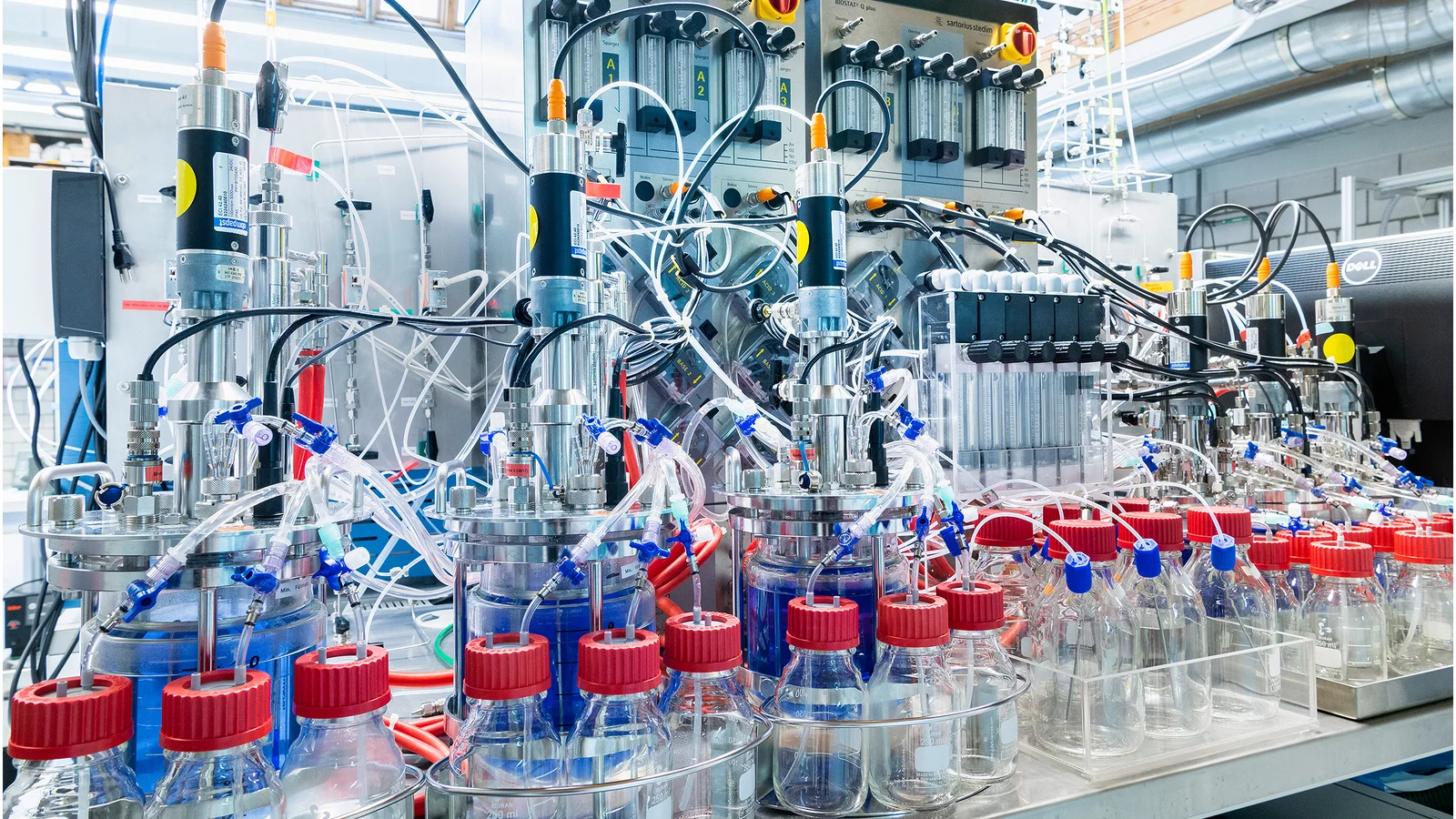 View of the KIDDIES biological methanisation plant
