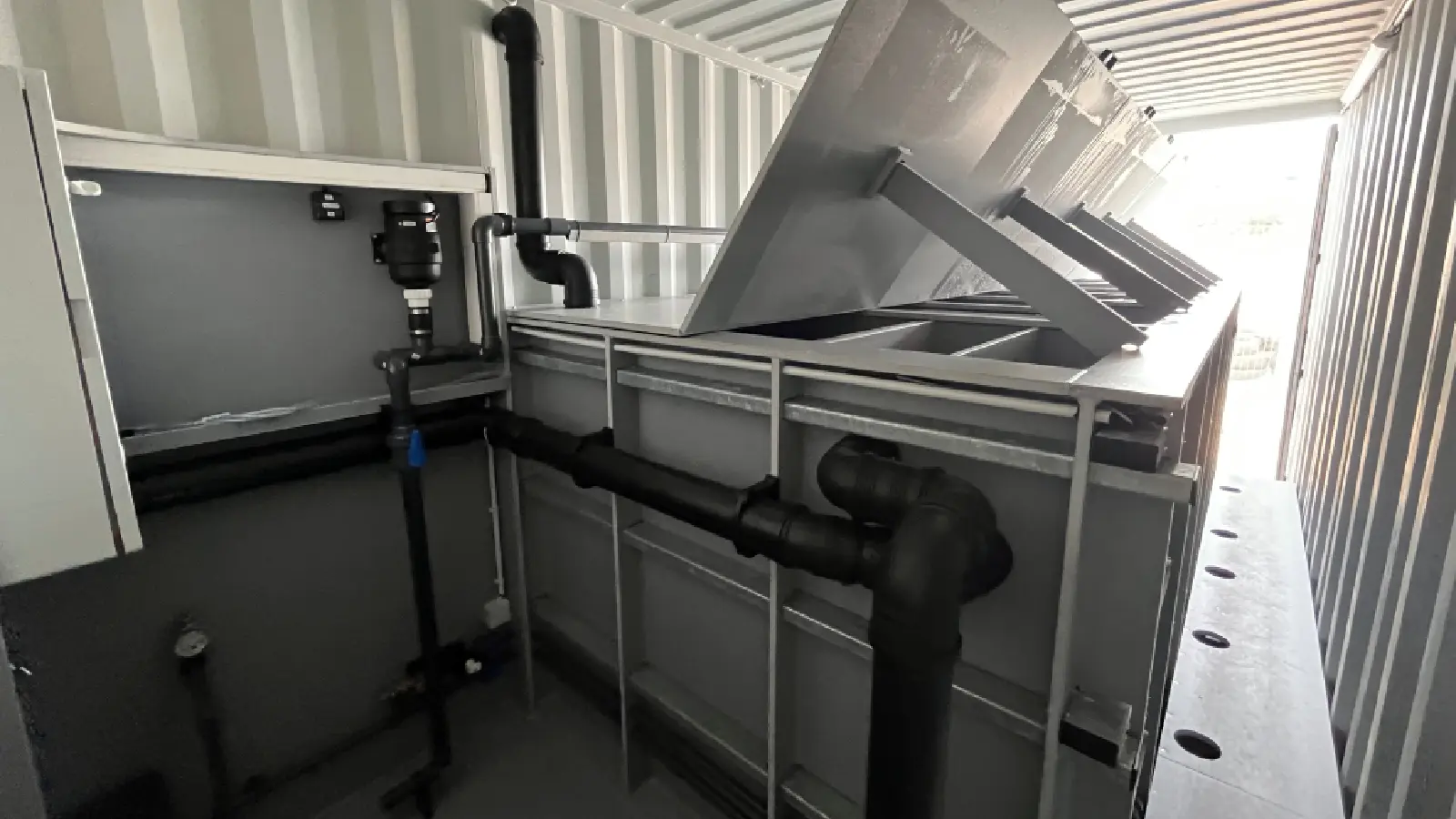 Im Innern des Wasseraufbereitungsanlage