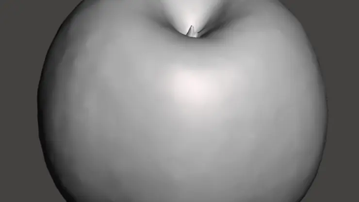 3D scan apple